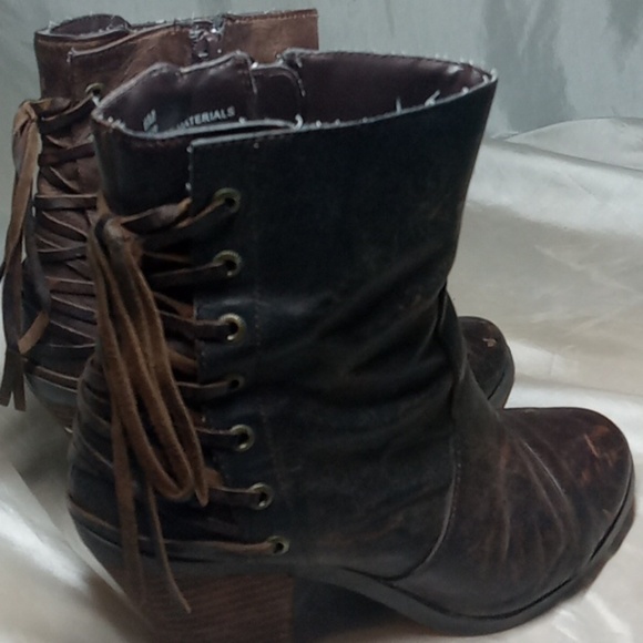 Adam Tucker me too women's brown distressed ankle boots size 6 - Picture 2 of 10